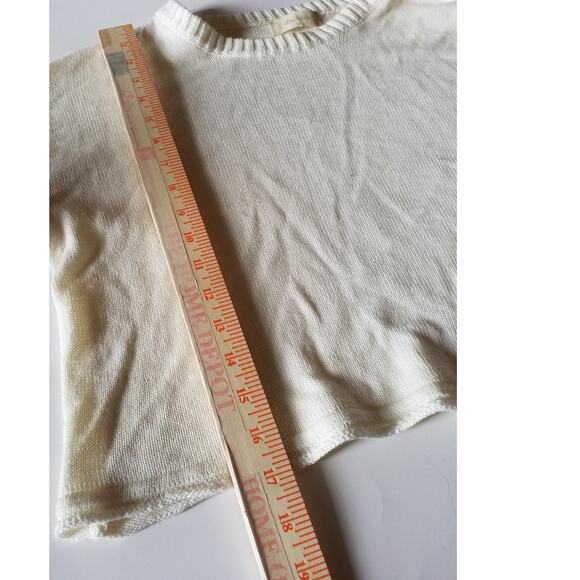 Altar'd State Womens Size Medium Sweater Bell Sleeve Cottage Boho Open Weave - Picture 7 of 7